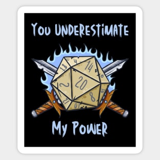 You Underestimate My Power - meme crossover Sticker